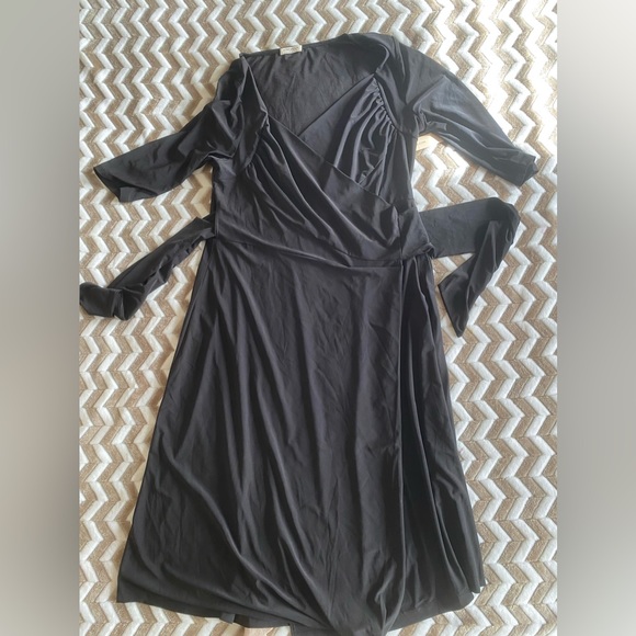 Kivonna Women's Plus Size Sweetheart Knit Wrap Dress Sz OX - Picture 2 of 11